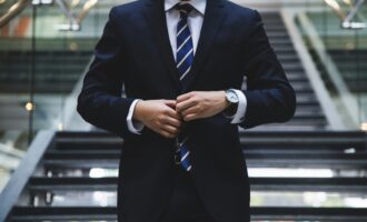a person in a suit and tie